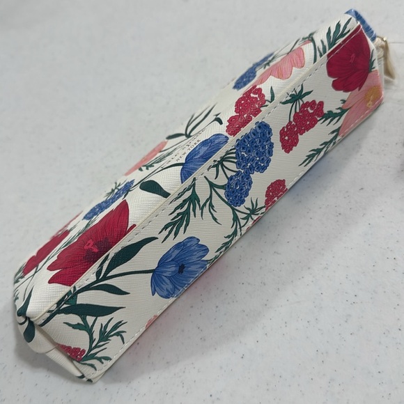 Kate Spade Floral Pencil Case with Ruler, Eraser & Sharpener New - Picture 8 of 11